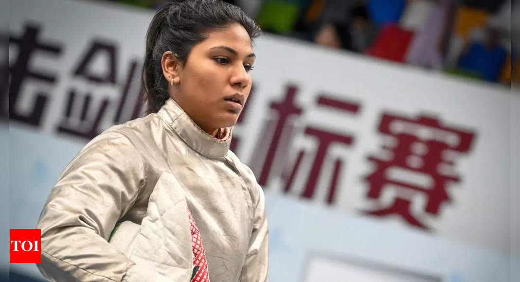 Fencer Bhavani Devi tops pool, eyes historic Asian Games medal | Asian Games 2023 News – Times of India