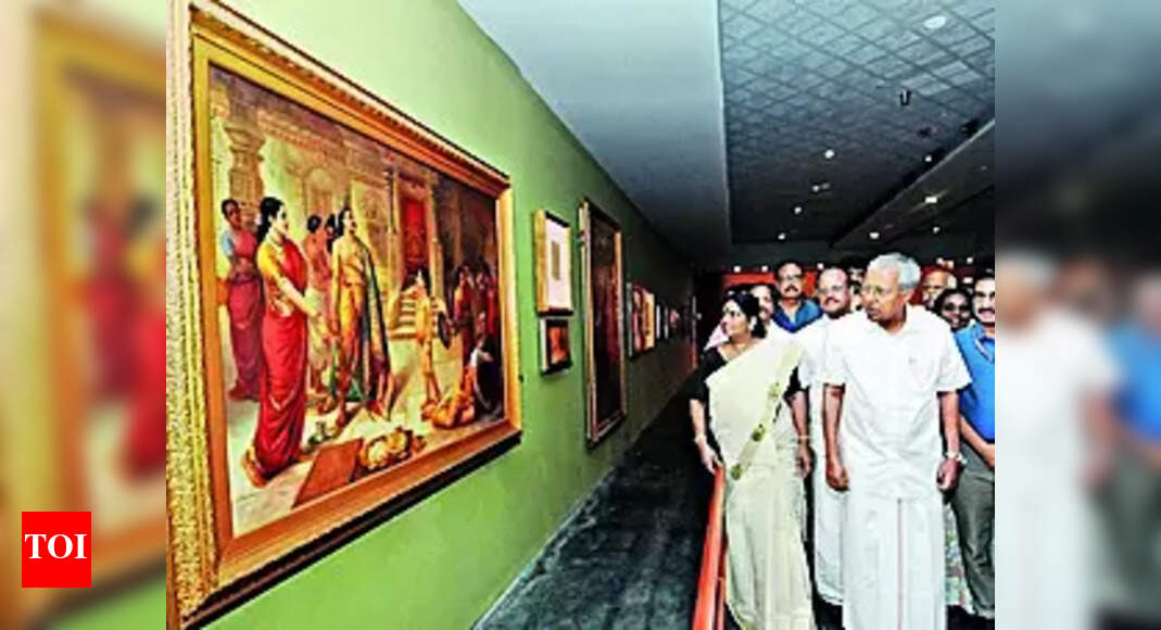 Ravi Varma Cm Inaugurates Raja Ravi Varma Art Gallery