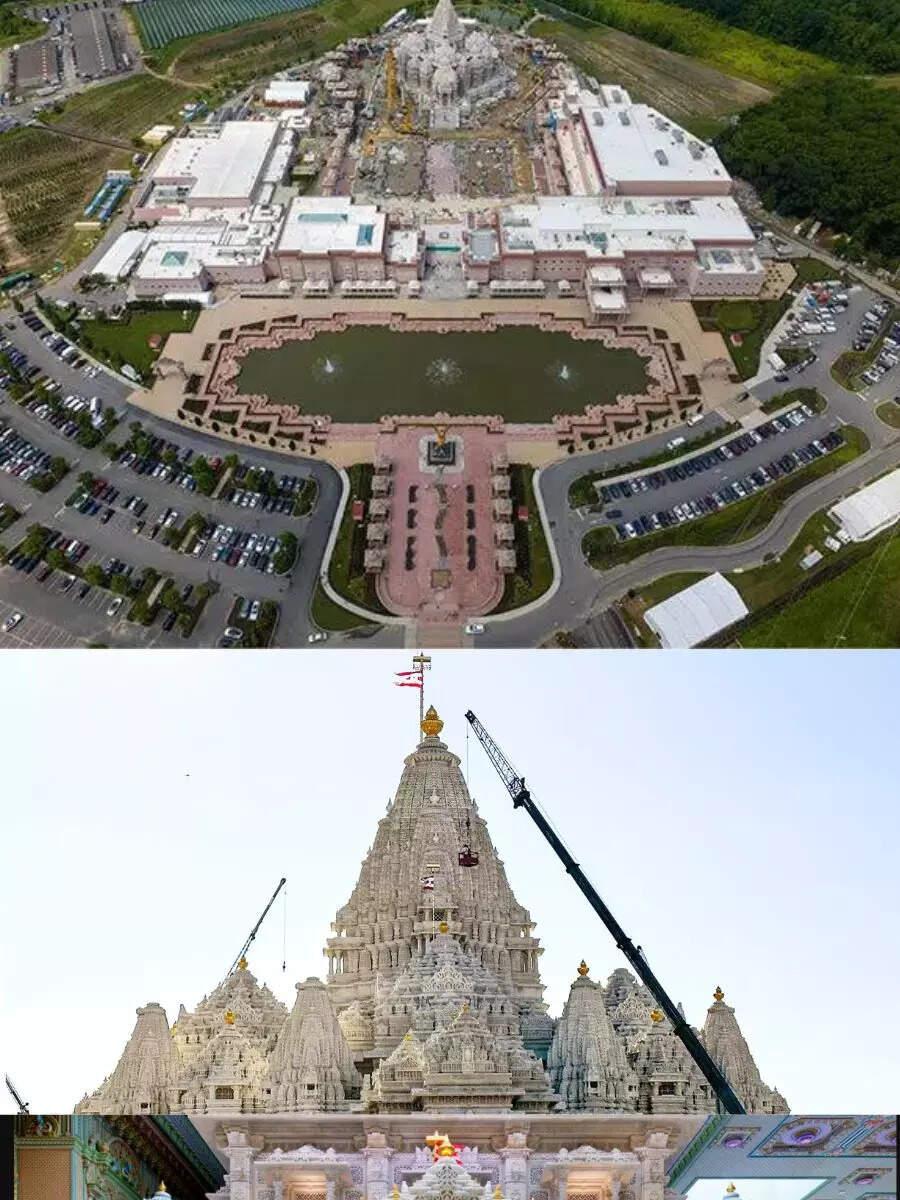 New Jersey Hindu Temple: US' largest hand-carved Hindu temple to be inaugurated on October 8 - Vimarsana News