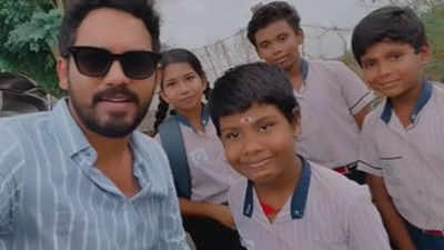 Hip-hop Tamizha Adhi meets village kids during shoot; gets amazed by their adaptation to technology