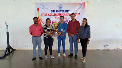 Don Bosco College Panaji women’s team emerged winners at inter collegiate powerlifting championship