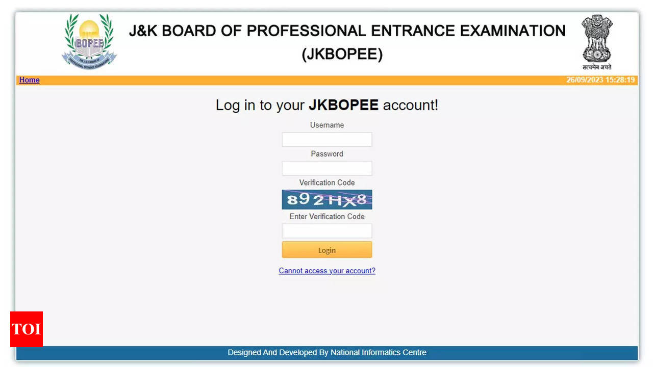 J K BOPEE First Round of Counselling 2023 Provisional selection