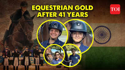Asian Games Breaking: India win historic gold in Equestrian Team event