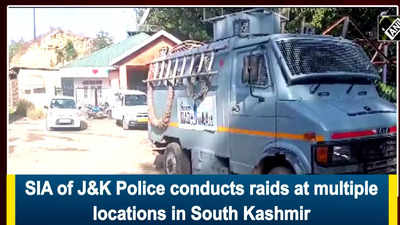SIA of J&K Police conducts raids at multiple locations in South Kashmir