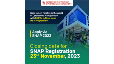 Explore careers in supply chain and operations: Apply for SIOM’s MBA programmes via SNAP 2023