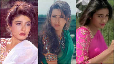 Raveena Tandon talks about getting replaced by Karisma Kapoor in Saajan Chale Sasural and Tabu in Vijaypath due to politics and groupism | Hindi Movie News - Times of India