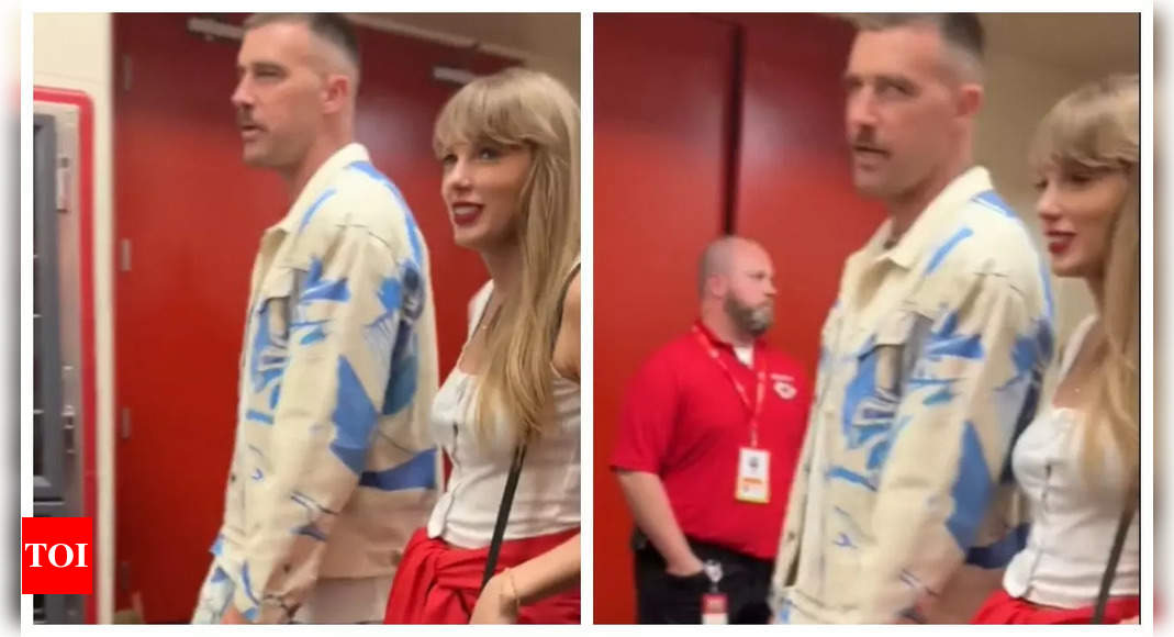 Taylor Swift rumoured 'Lover' Travis Kelce drops her home after City Chiefs  Victory