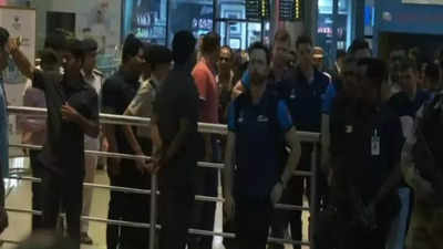 New Zealand team arrives in Hyderabad for Cricket World Cup