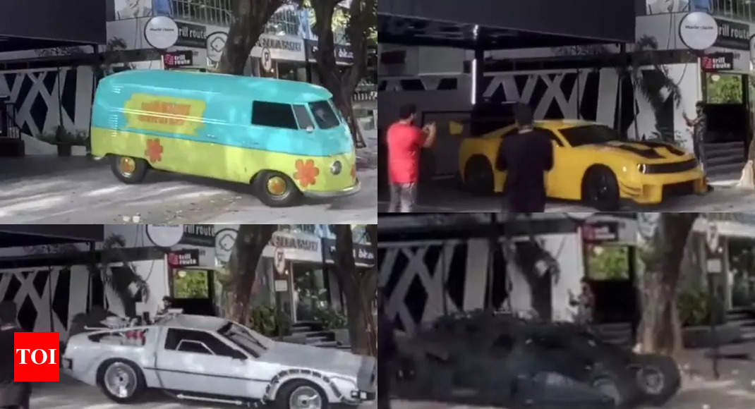 Watch Batman s Batmobile Scooby Doo s Mystery Machine and Bumblebee Camaro at Cred in Bengaluru Times of India