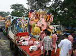 ​Ganesh Visarjan 2023: Devotees Immerse Idols in Water to Mark Festival's Final Day and Bid Farewell to Lord Ganesha ​