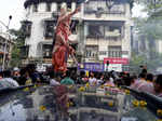 ​Ganesh Visarjan 2023: Devotees Immerse Idols in Water to Mark Festival's Final Day and Bid Farewell to Lord Ganesha ​