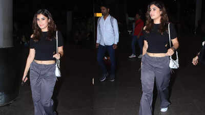 Like mother, like daughter! Raveena Tandon's daughter Rasha Thadani impresses everyone with her airport style- WATCH IT