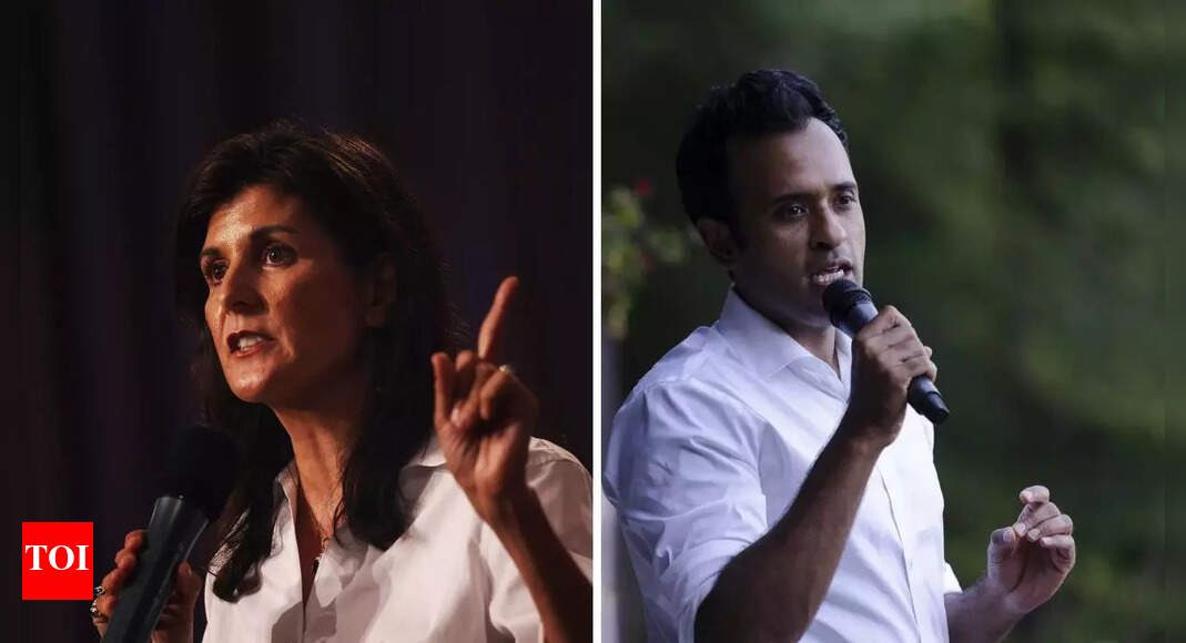 Nikki Haley Feel dumber listening to Vivek Nikki Haley Times of India