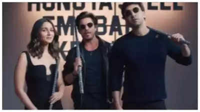 For the first time Shah Rukh Khan, Alia Bhatt and Ranbir Kapoor come together for an advertisement, fans go gaga