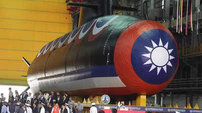 Taiwan launches the island's first domestically made submarine for testing