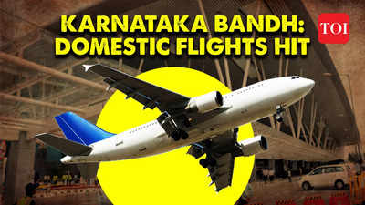 Karnataka bandh hits domestic air operations at Kempegowda International Airport, 44 flights cancelled