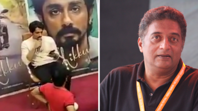 Prakash Raj apologises to Siddharth after the 'Chithha' actor was made to leave his film's press meet by pro-Kannada protesters.