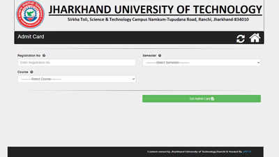 JUT BTech Admit Card for 2nd, 4th and 6th semesters released on jutranchi.ac.in; download here