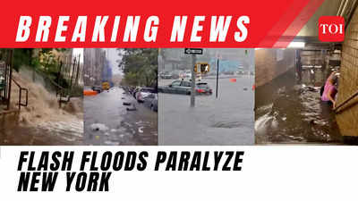 Heavy rains paralyze New York: Subways, airports, and roads submerged