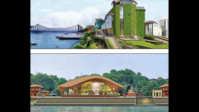 5.4km pedestrian link, riverfront cafe & gallery proposal for Bagbazar-Chandpal Ghat stretch