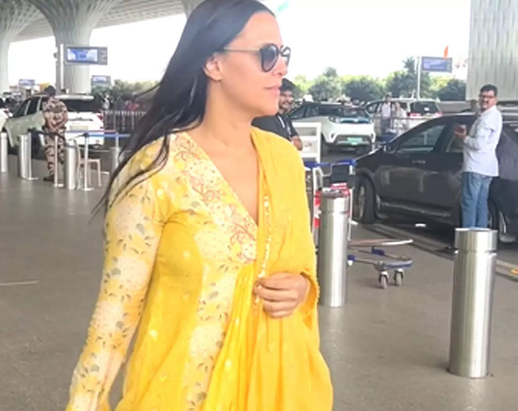 
WATCH: Neha Dhupia shines in yellow ethnic outfit at Mumbai airport
