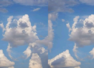 Which footballer is hiding among the clouds?