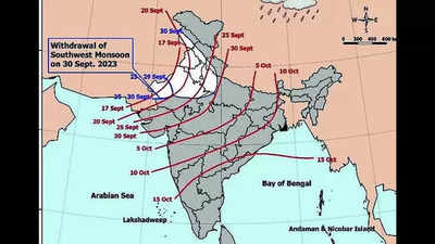 Monsoon retreating, sporadic rain likely in UP | Lucknow News - Times ...