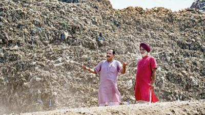 Mountains of garbage rising again, BJP claims after Ghazipur site visit