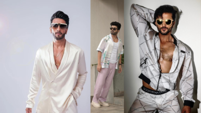 Ranveer Singh shows how to combine winter trends and hues in his