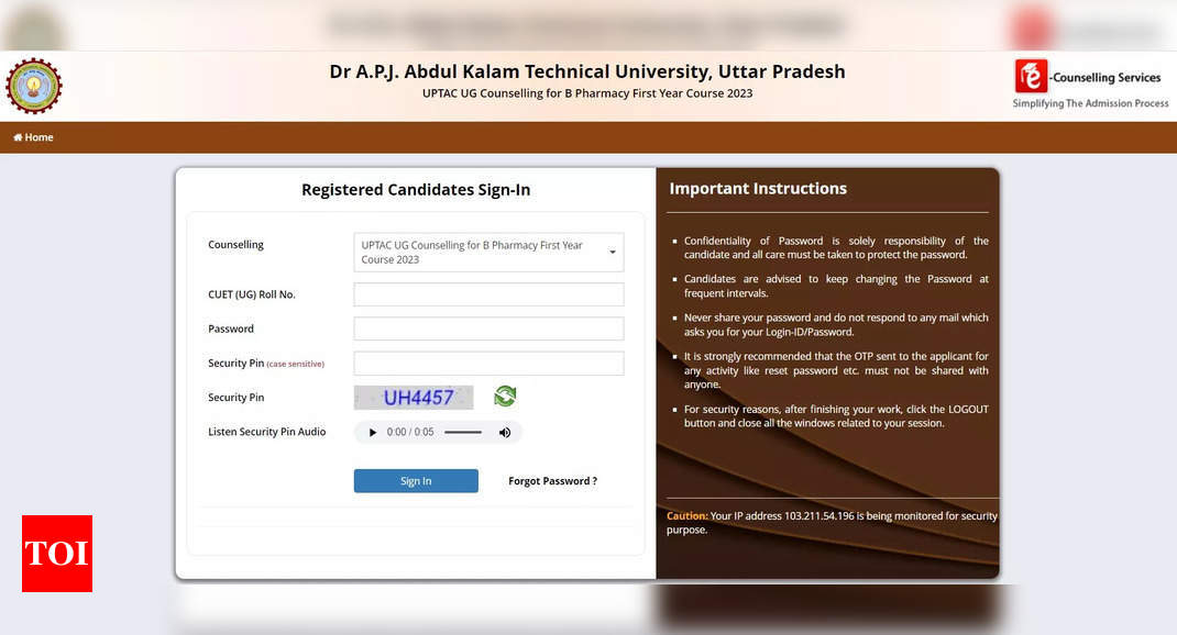 UPTAC Counselling 2023: Seat allotment result out for B Pharmacy at uptac.admissions.nic.in, direct link here