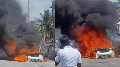 EV fire strikes again: Compact electric car catches fire in Bengaluru