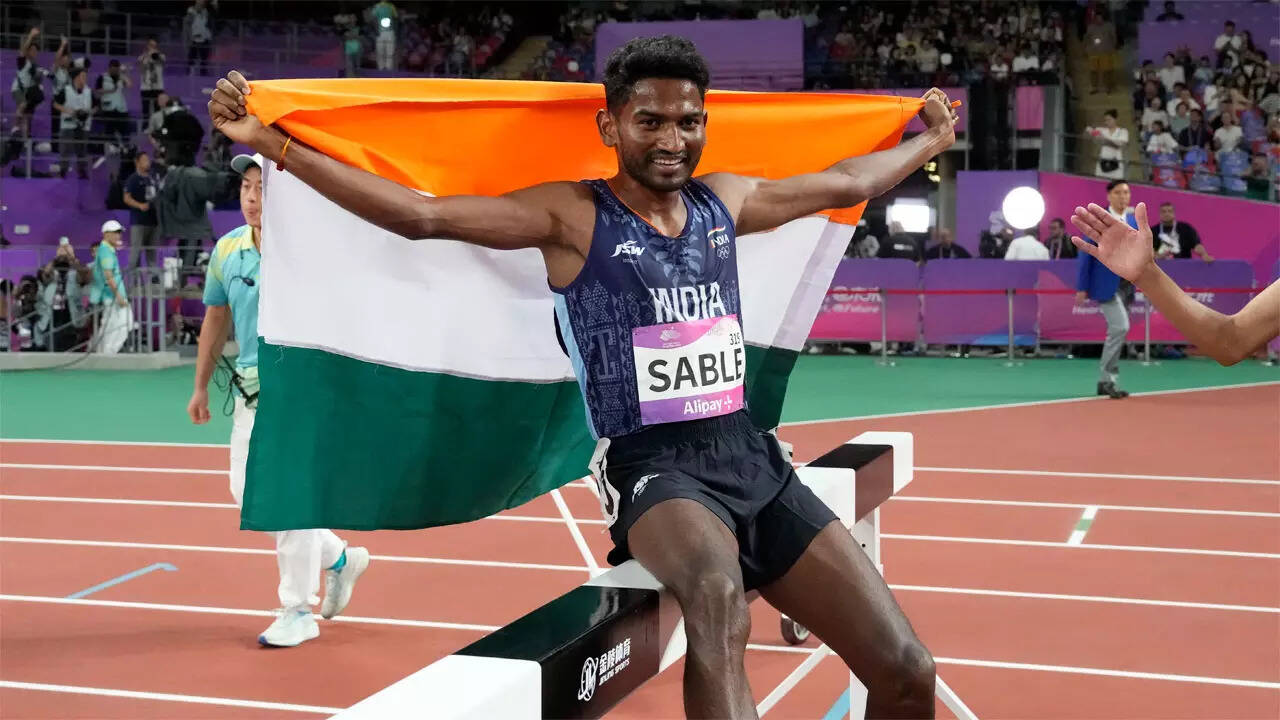 Avinash Sable becomes first Indian man to win Asian Games 3000m  steeplechase gold - Times of India