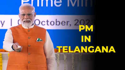 PM’s Rs 13,500 crore gift to Telangana: PM Narendra Modi launches multiple road, rail projects across state