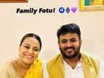 Adorable pictures of Swara Bhasker and Fahad Ahmad with their baby girl Raabiyaa from her 'chatthi' ceremony