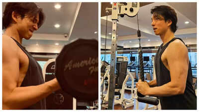 Goblin actor Gong Yoo sets fitness goals as he sweats it out in the gym