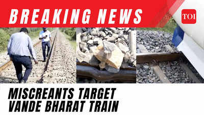 Watch: Miscreants place stones and rods on Vande Bharat tracks in sabotage bid, alert staff prevent mishap