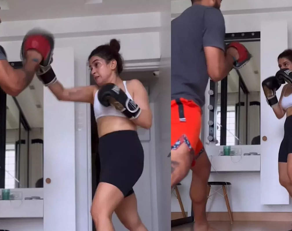 
Fitspiration! Sanya Malhotra packs a punch with her intense boxing moves
