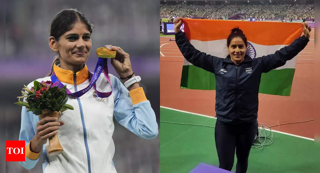 Asian Games 2023 Highlights Parul Chaudhary Annu Rani Clinch Gold In