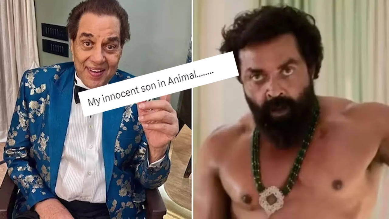 Dharmendra shares son Bobby Deol’s video from ‘Animal’ teaser and calls him  ‘innocent’; internet has hilarious reactions