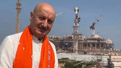 Anupam Kher visits Ayodhya, shares glimpse of Ram Mandir's preparation: 'I’m lucky to have...'