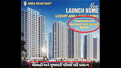 'Marwari-Gujarati' housing ad near Mumbai sparks new controversy