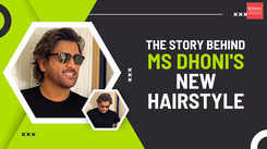 The story behind MS Dhoni's new hairstyle