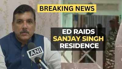 AAP leader Sanjay Singh’s house raided by ED officials in Delhi Liquor case | Arvind Kejriwal