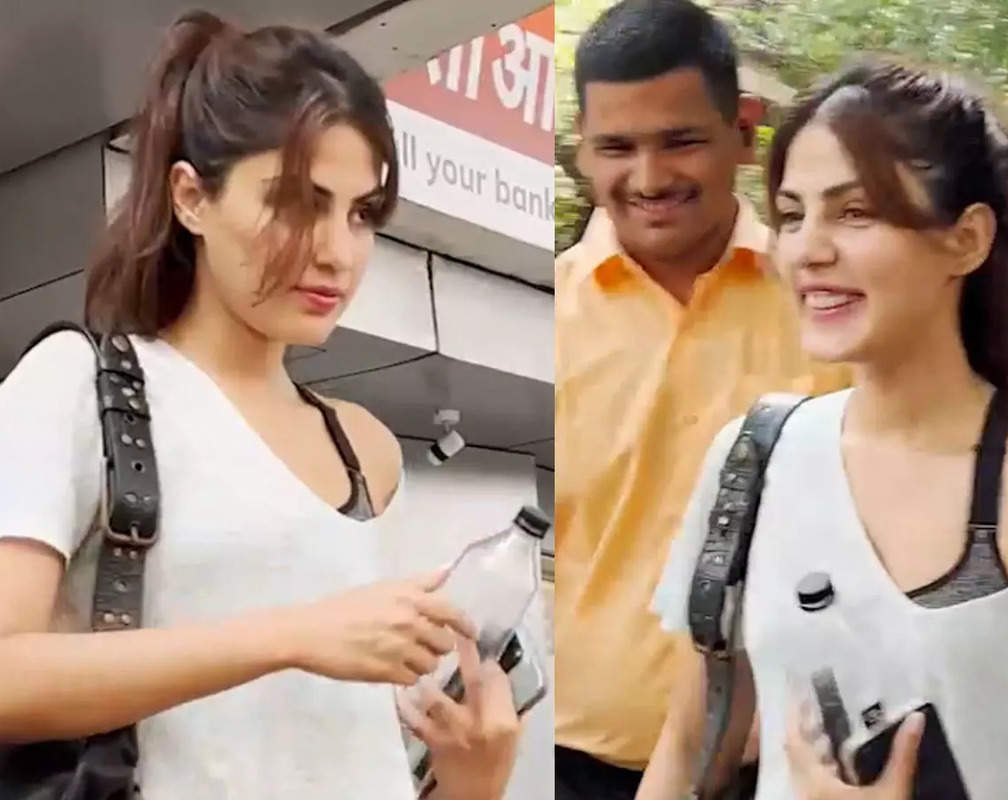 
Rhea Chakraborty looks stunning in comfy athleisure as she gets papped outside gym
