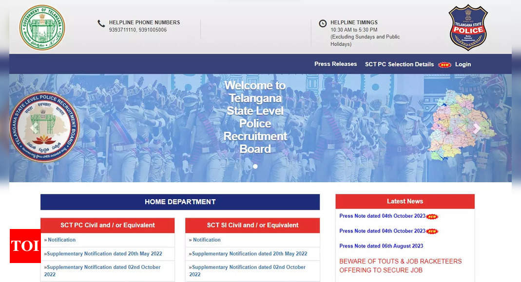 TSLPRB TS constable results 2023 announced on tslprb.in; 15,750 selected