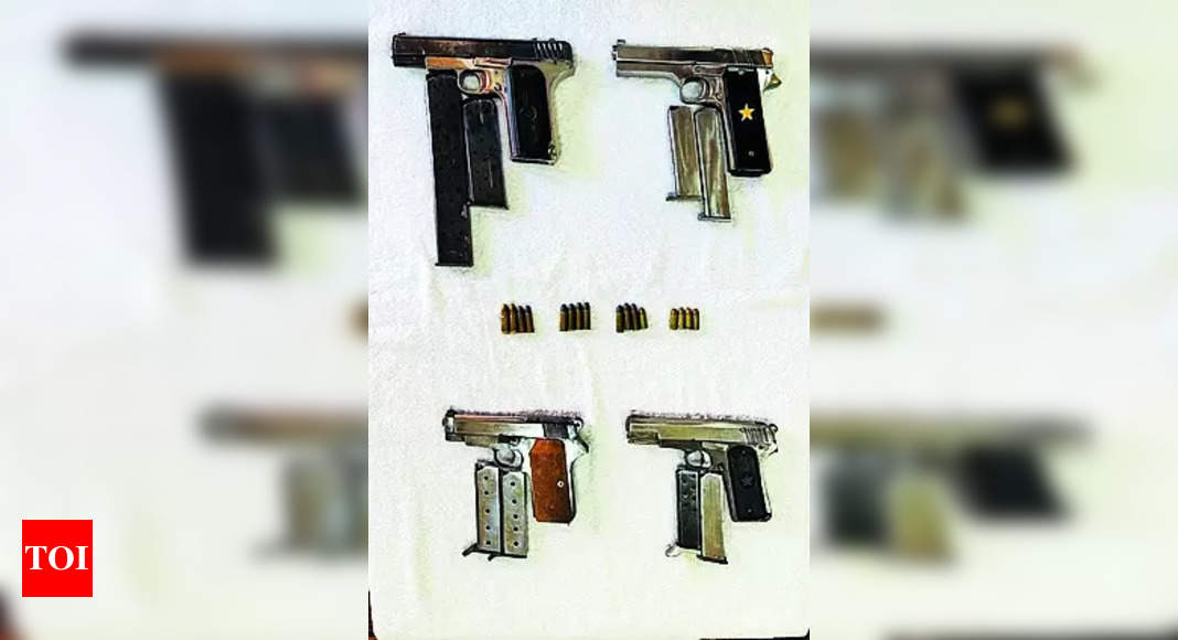 Mohali Police: 2 Members Of Bambiha Gang Held With 4 Pistols ...