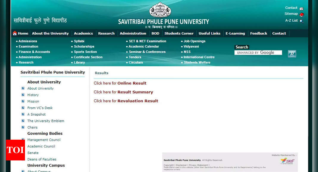 SPPU results 2023 for MBA and M.Pharma announced on unipune.ac.in; MBA scores 77.54% passing rate |