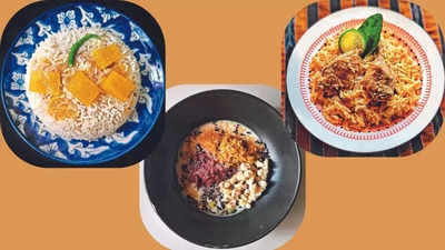 Sweet and savoury festive rice dishes