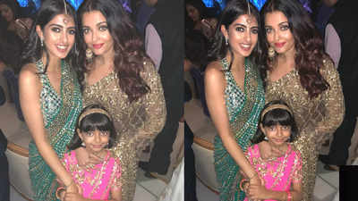 Aaradhya Bachchan Sports 90K Gucci Bag For Her Nani's Birthday Celebration,  Aishwarya Posts Pictures