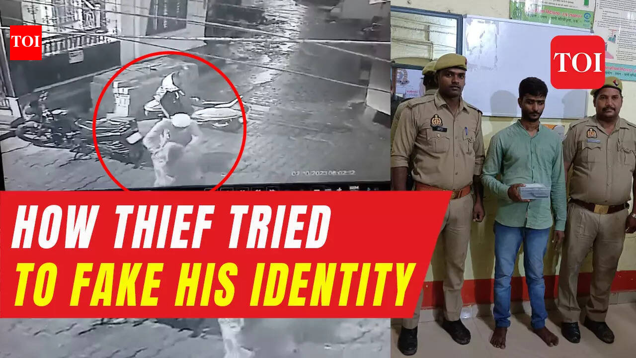 On cam: Thief wears skull-cap while snatching mobile phone to mislead ...